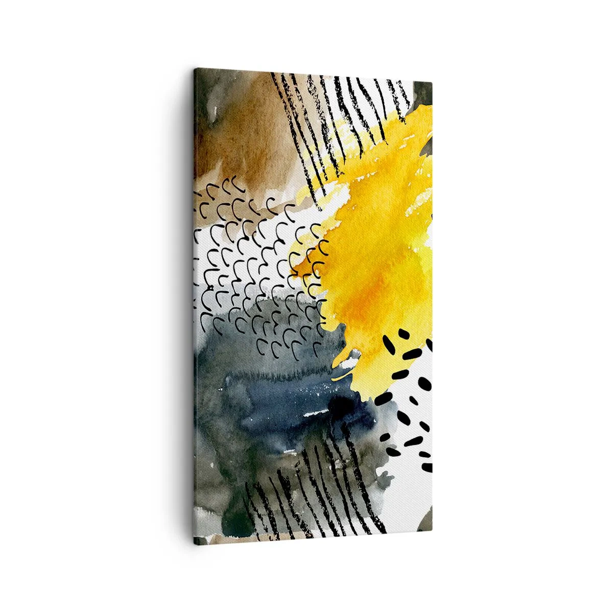 Tablou pe pânză - O întâlnire a elementelor - 45x80 cm