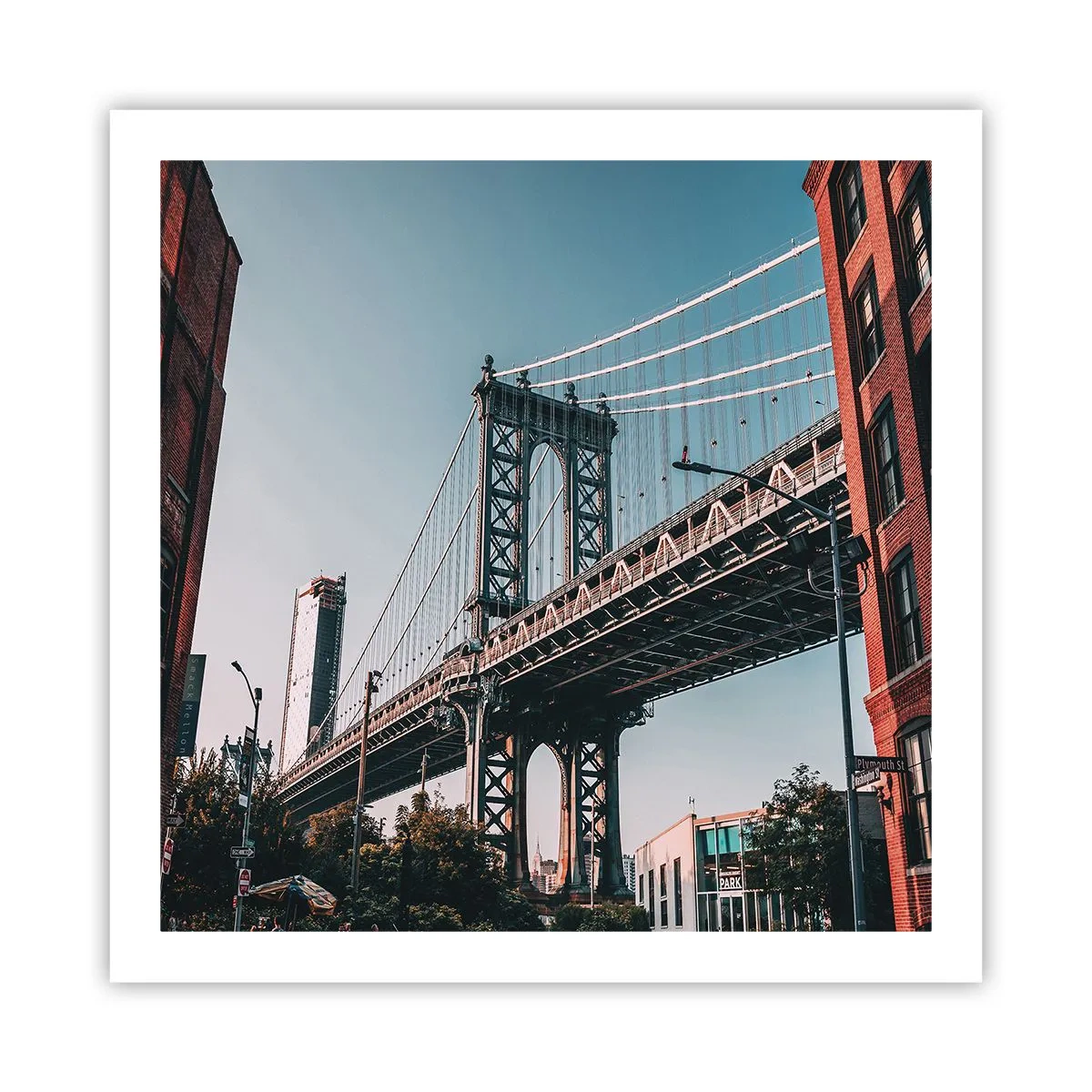 Poster - În valurile orașului - 60x60 cm