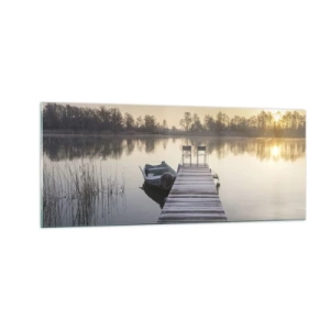 Tablou pe sticlă - O să mă întorc în curând - 100x40 cm