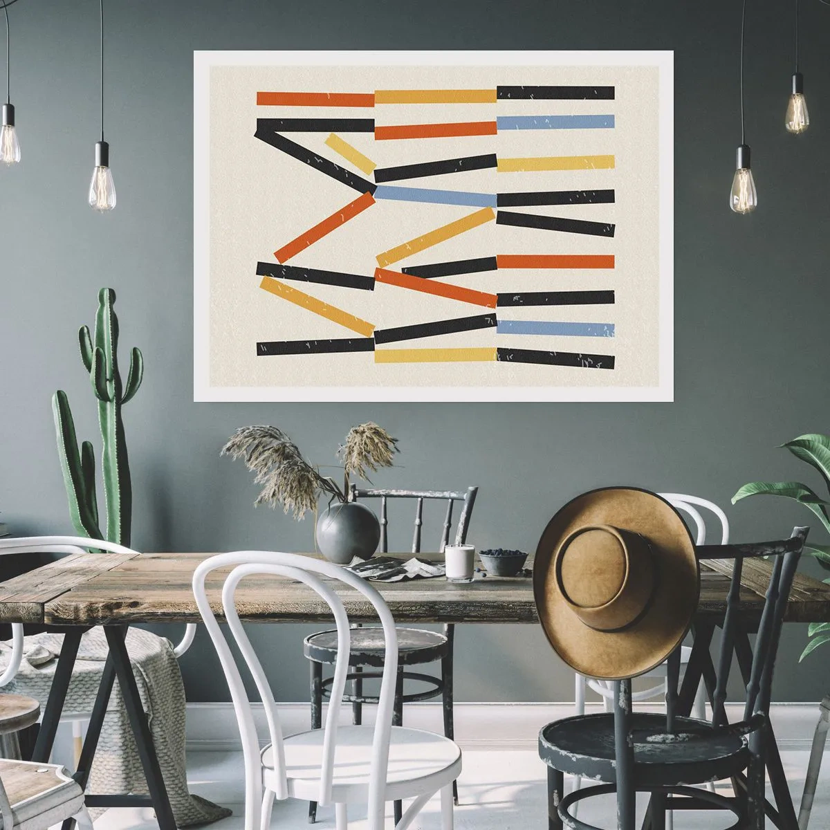 Poster - Compoziție la nivel - 100x70 cm