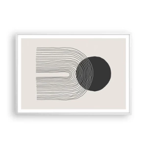 Poster în ramă albă - Tremurând și încrezător - 100x70 cm