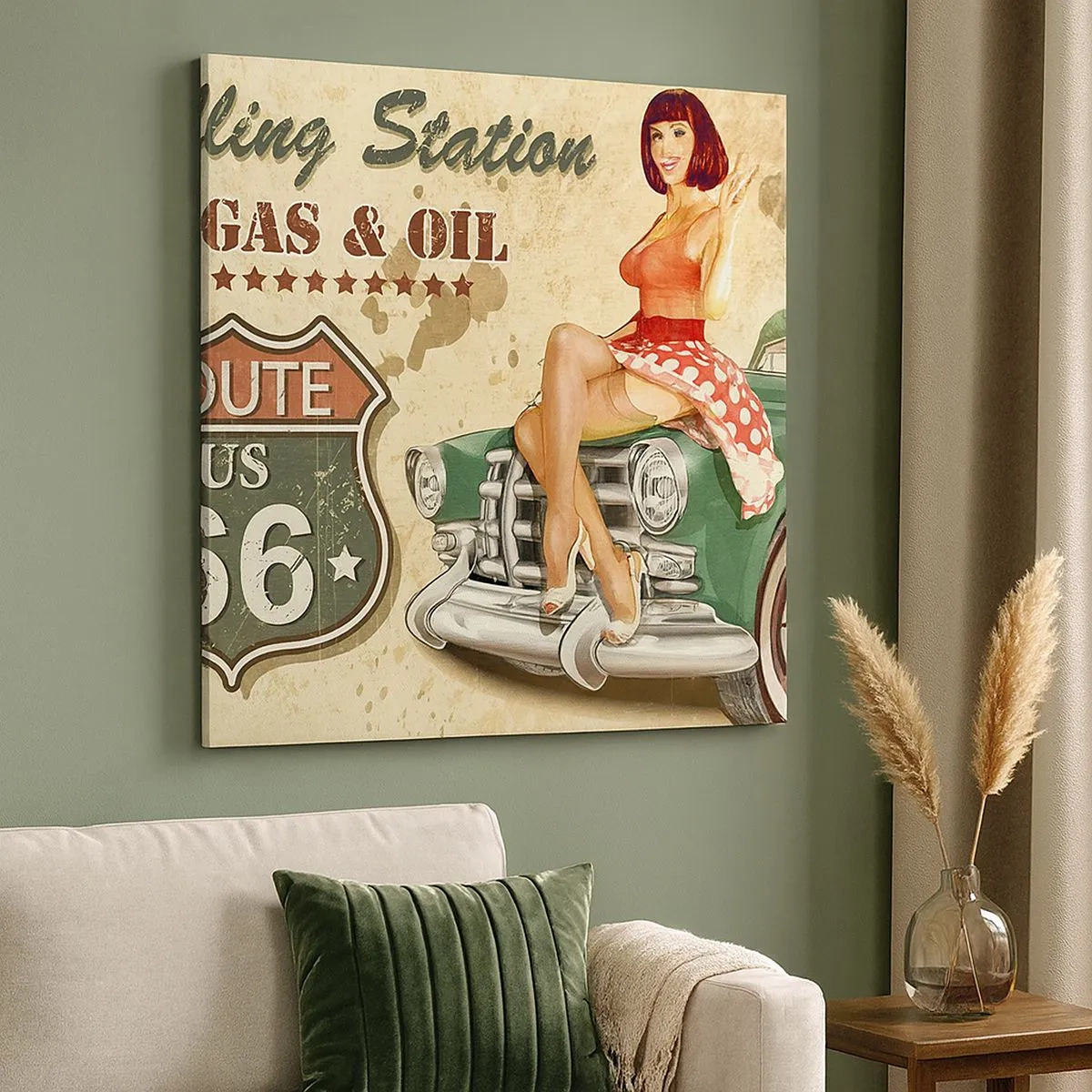 Tablou pe pânză - Extraordinari ani '40. - 30x30 cm