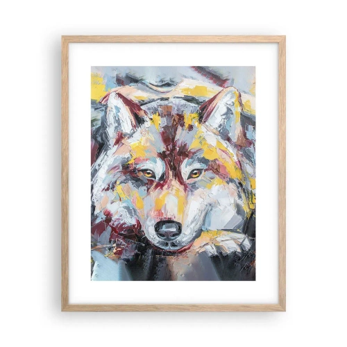 Poster în ramă de stejar deschis - Pace pentru cel drag - 40x50 cm