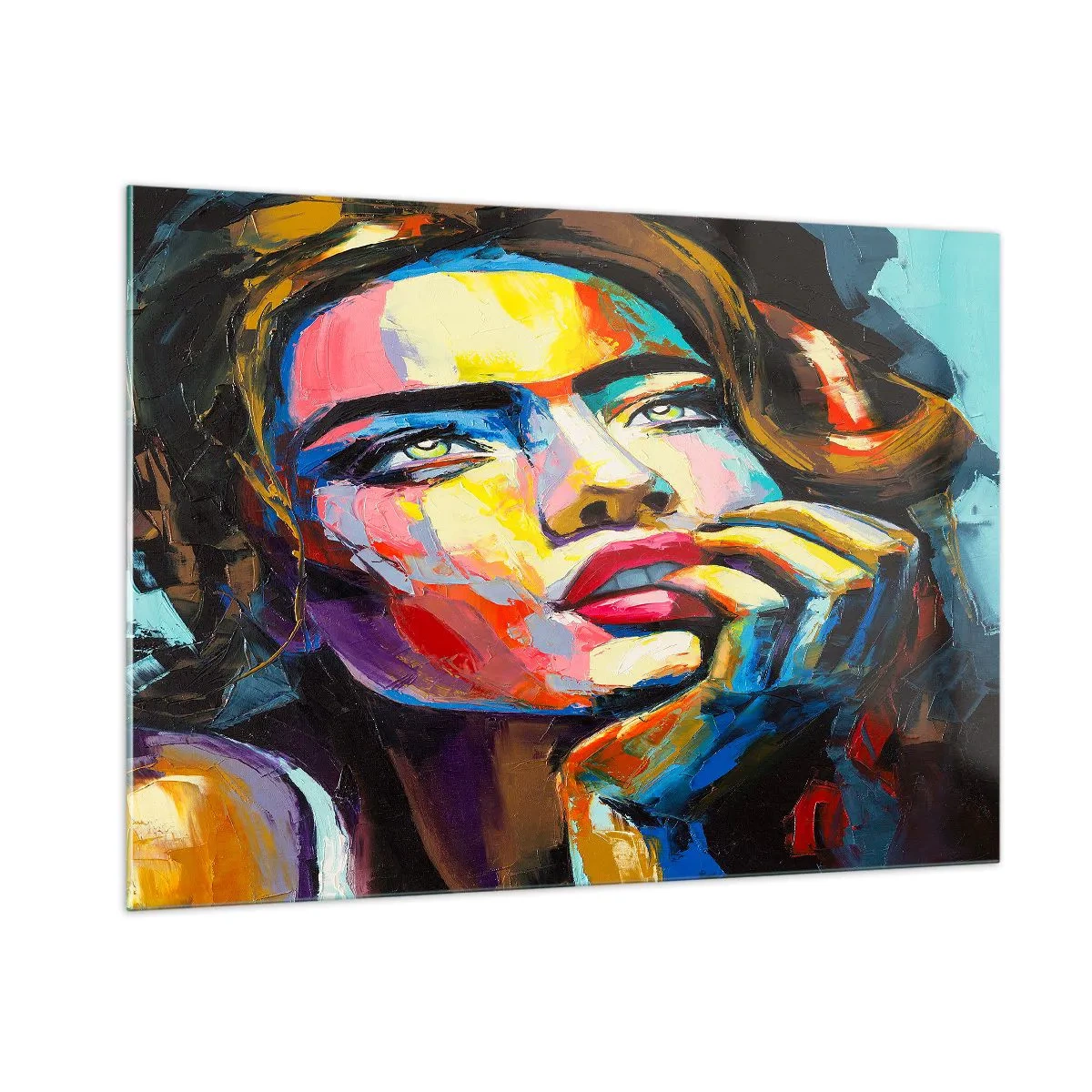 Tablou pe sticlă - Visele ca niște păsări se înalță pe cer - 100x70 cm