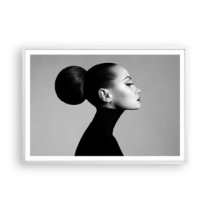 Poster în ramă albă - Nefertiti contemporană - 100x70 cm