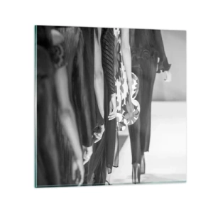 Tablou pe sticlă - Paradă elegantă - 30x30 cm
