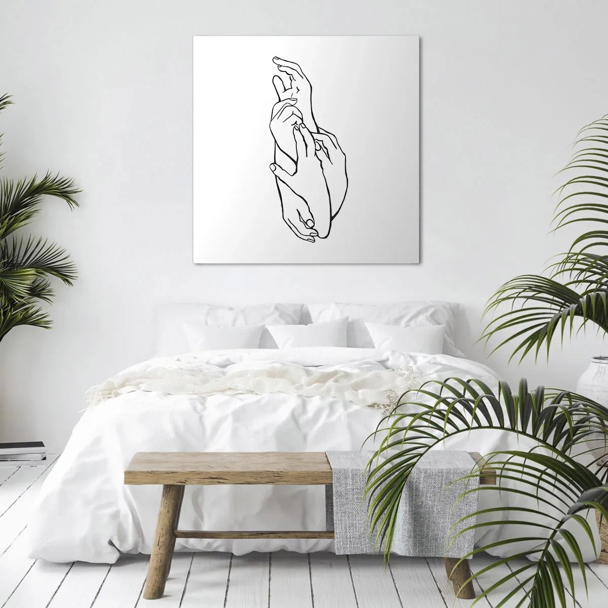 Tablou pe pânză - Atingere bună - 40x40 cm