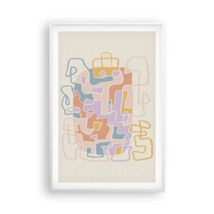 Poster în ramă albă - Labirintul - o aventură plină de bucurie - 61x91 cm