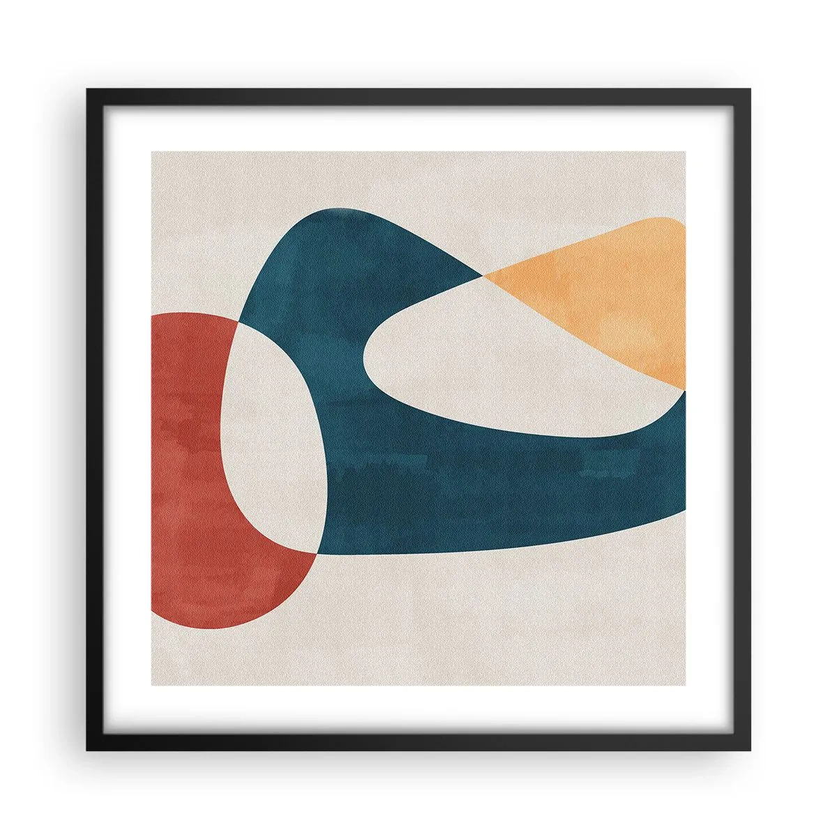 Poster în ramă neagră - Influențe și metamorfoze - 50x50 cm