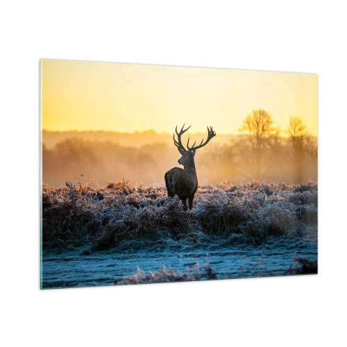 Tablou pe sticlă - Încoronat pe domeniul său - 100x70 cm