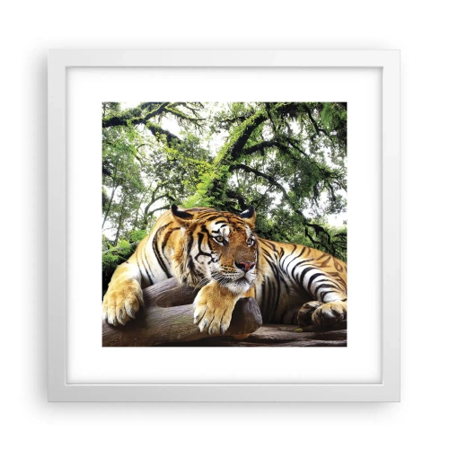 Poster în ramă albă - Cu respect - 30x30 cm