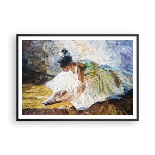 Poster în ramă neagră - Dintr-un tablou de Degas - 100x70 cm