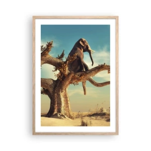 Poster în ramă de stejar deschis - Un nou punct de vedere - 50x70 cm