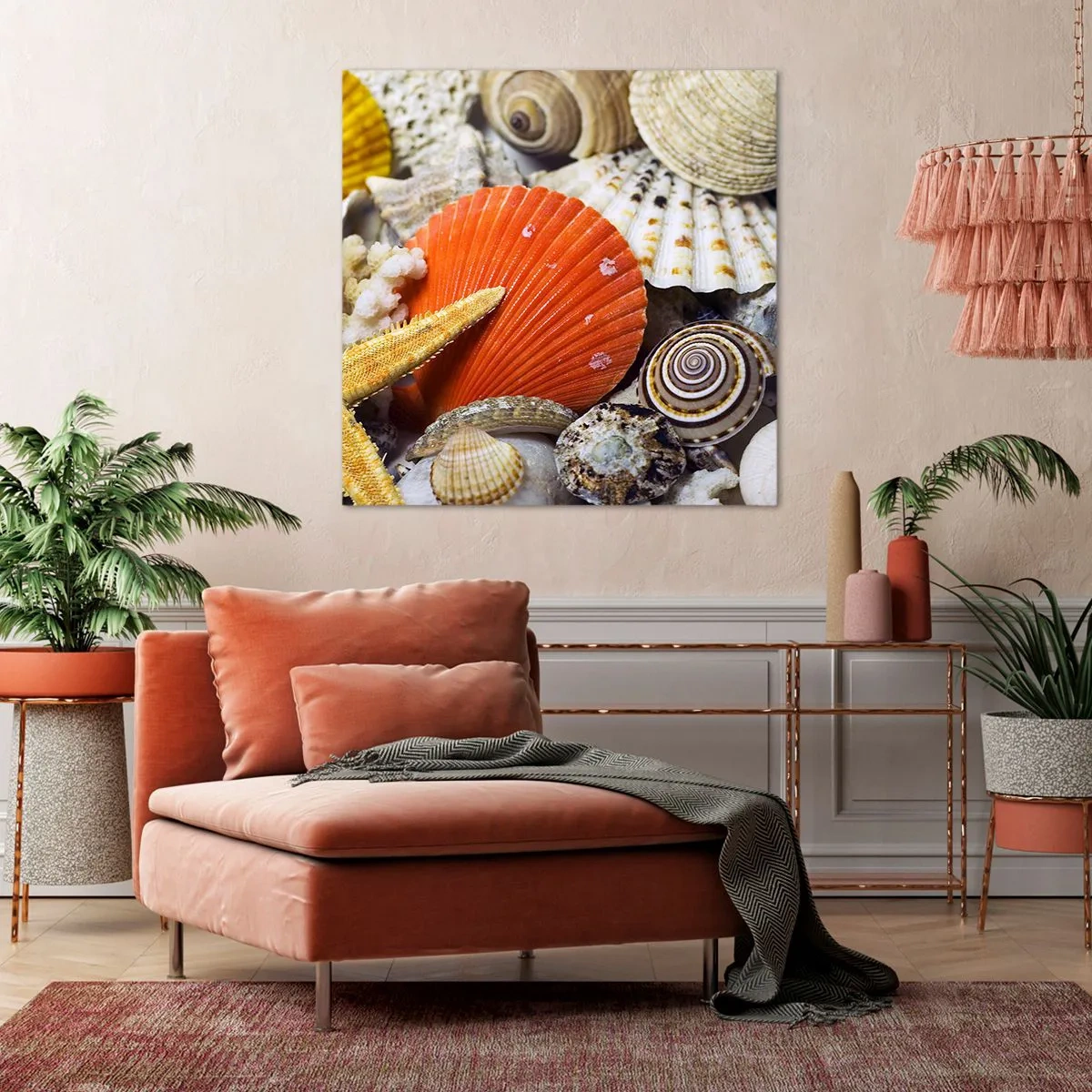 Tablou pe pânză - Comorile oceanului - 40x40 cm