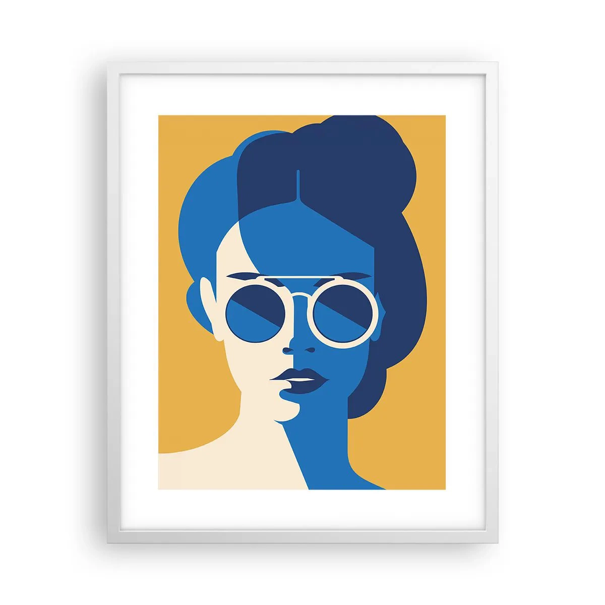 Poster în ramă albă - Look de vacanță - 40x50 cm