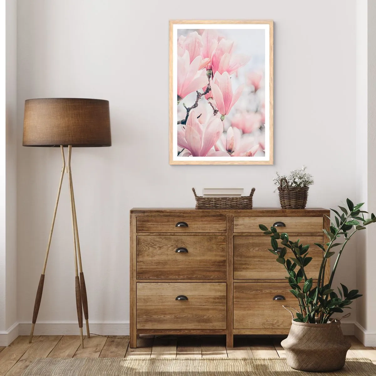 Poster în ramă de stejar deschis - Idealul de subtilitate - 50x70 cm