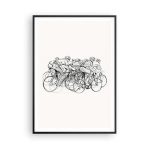 Poster în ramă neagră - Mână în mână - 70x100 cm