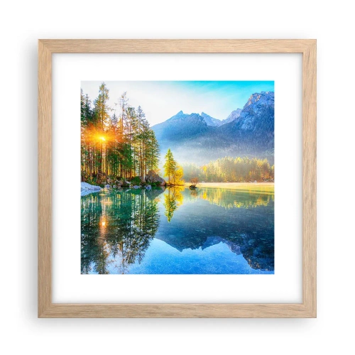 Poster în ramă de stejar deschis - Maiestate și dulceață - 30x30 cm