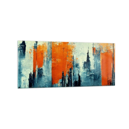 Tablou pe sticlă - Peisaj modern - 120x50 cm