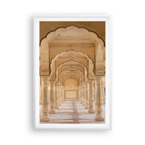 Poster în ramă albă - În palatul Maharajahului - 61x91 cm