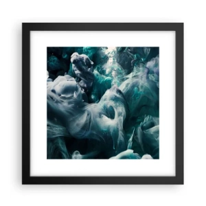 Poster în ramă neagră - Mișcarea culorilor - 30x30 cm