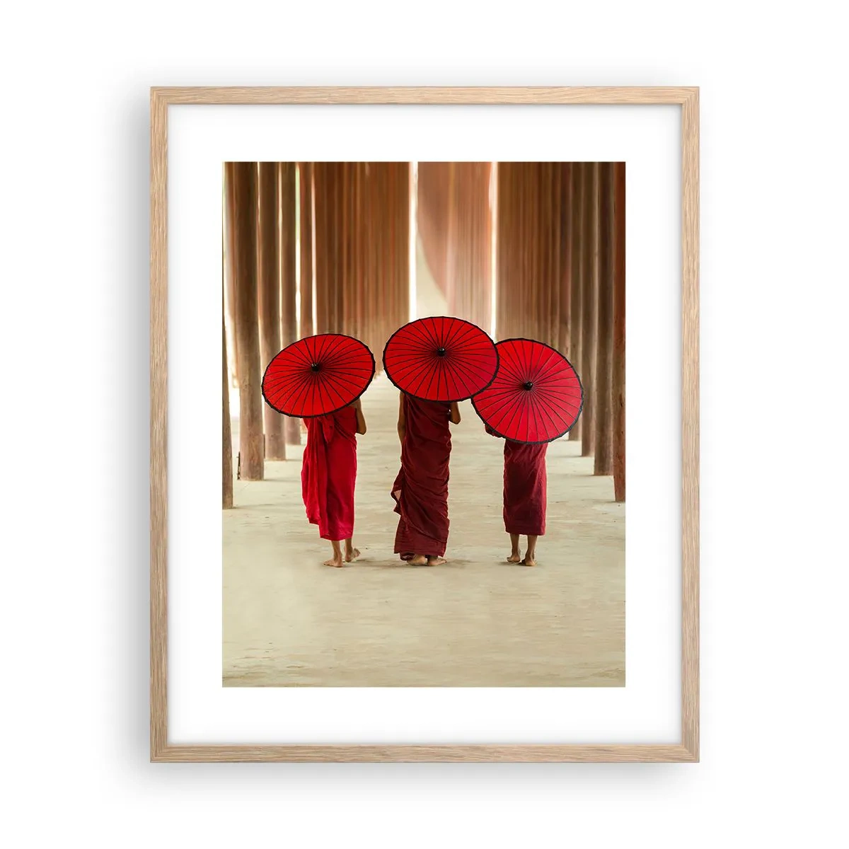 Poster în ramă de stejar deschis - Pe drumul spre Tărâmul Pur - 40x50 cm