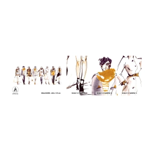 Mostră de Tapet Standard Eco - Chic discret, eleganță casuală - Femeie, Model, Modă - 100x30 cm