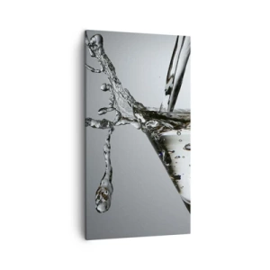 Tablou pe pânză - La marginea paharului - 45x80 cm