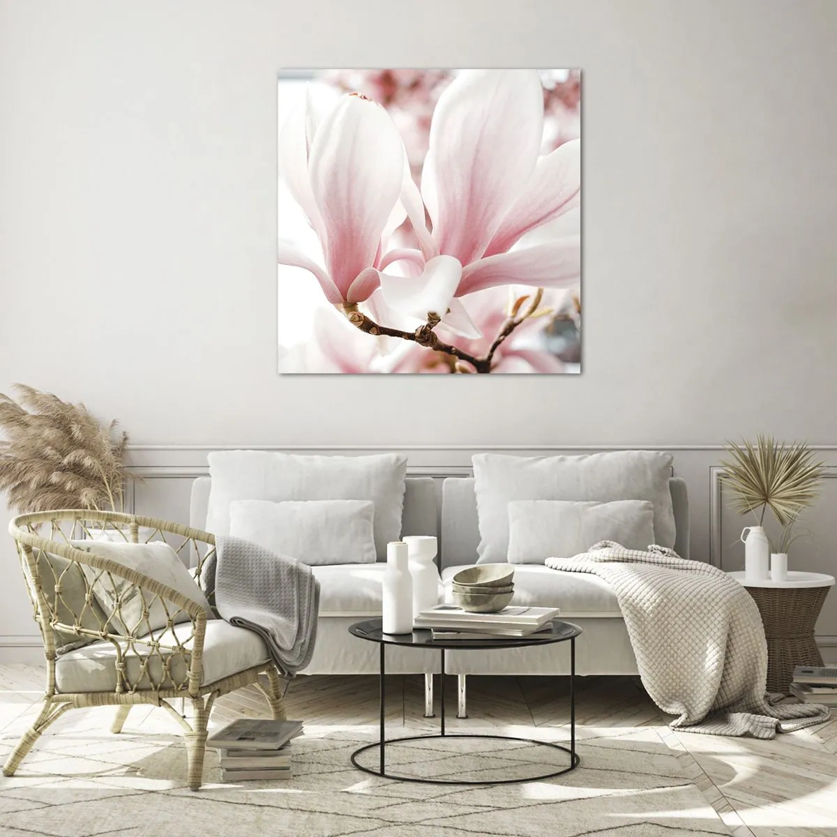 Tablou pe sticlă - Imensitatea sensibilității - 70x70 cm