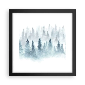 Poster în ramă neagră - Înfășurate în ceață - 30x30 cm