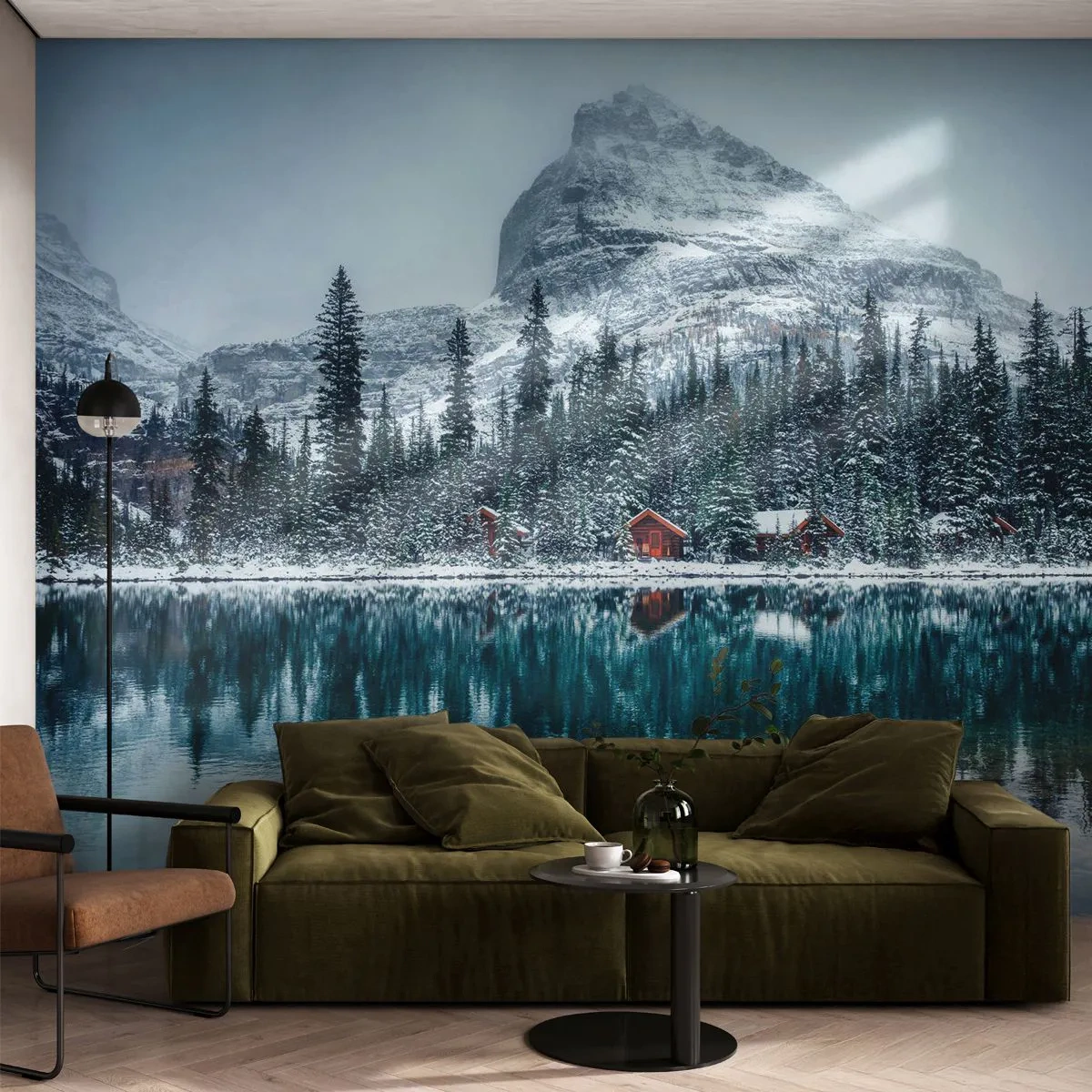 Tapet Standard Eco - Refugiu canadian - Peisaj, Canada, Iarnă - 150x105 cm