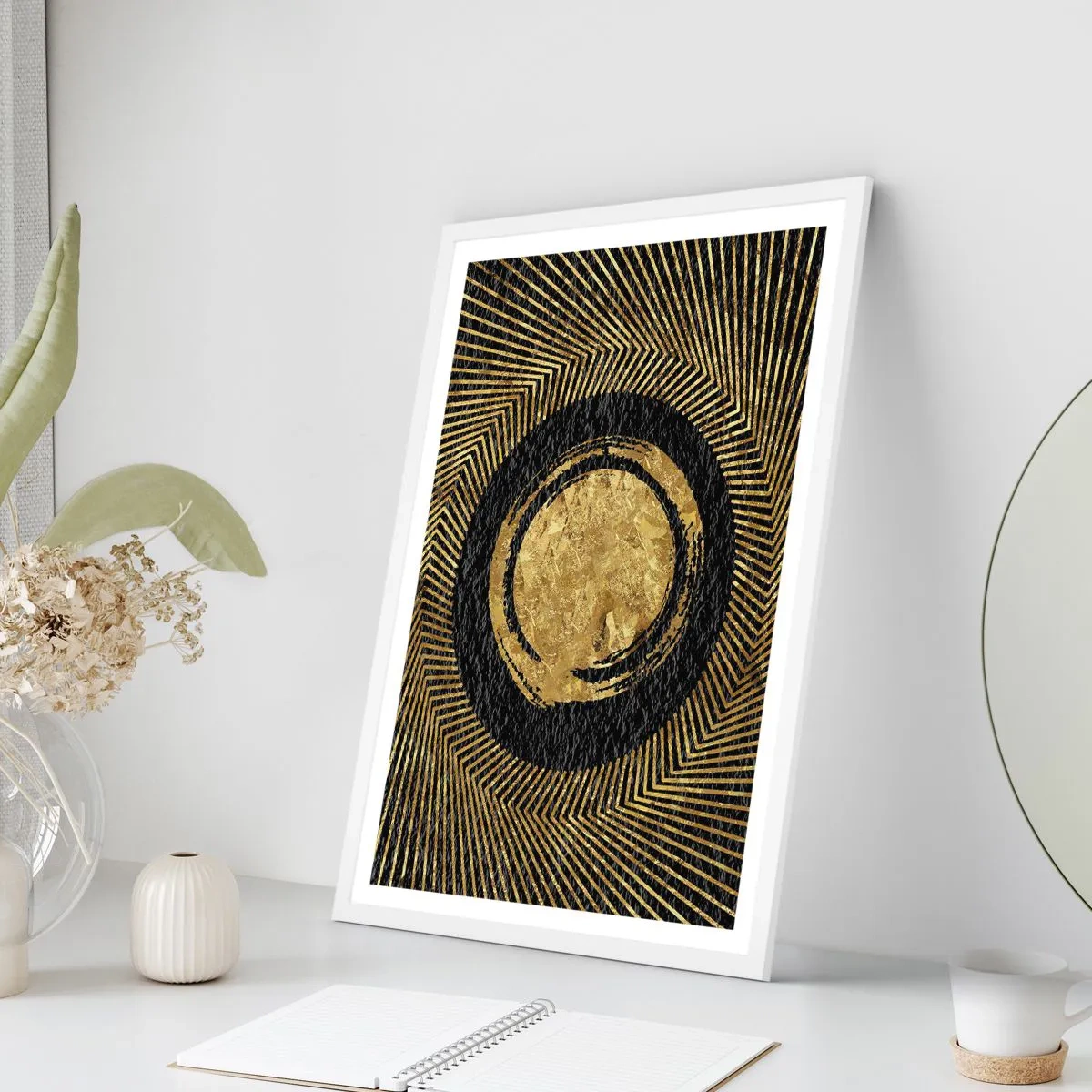 Poster în ramă albă - Compoziție glamour - 50x70 cm