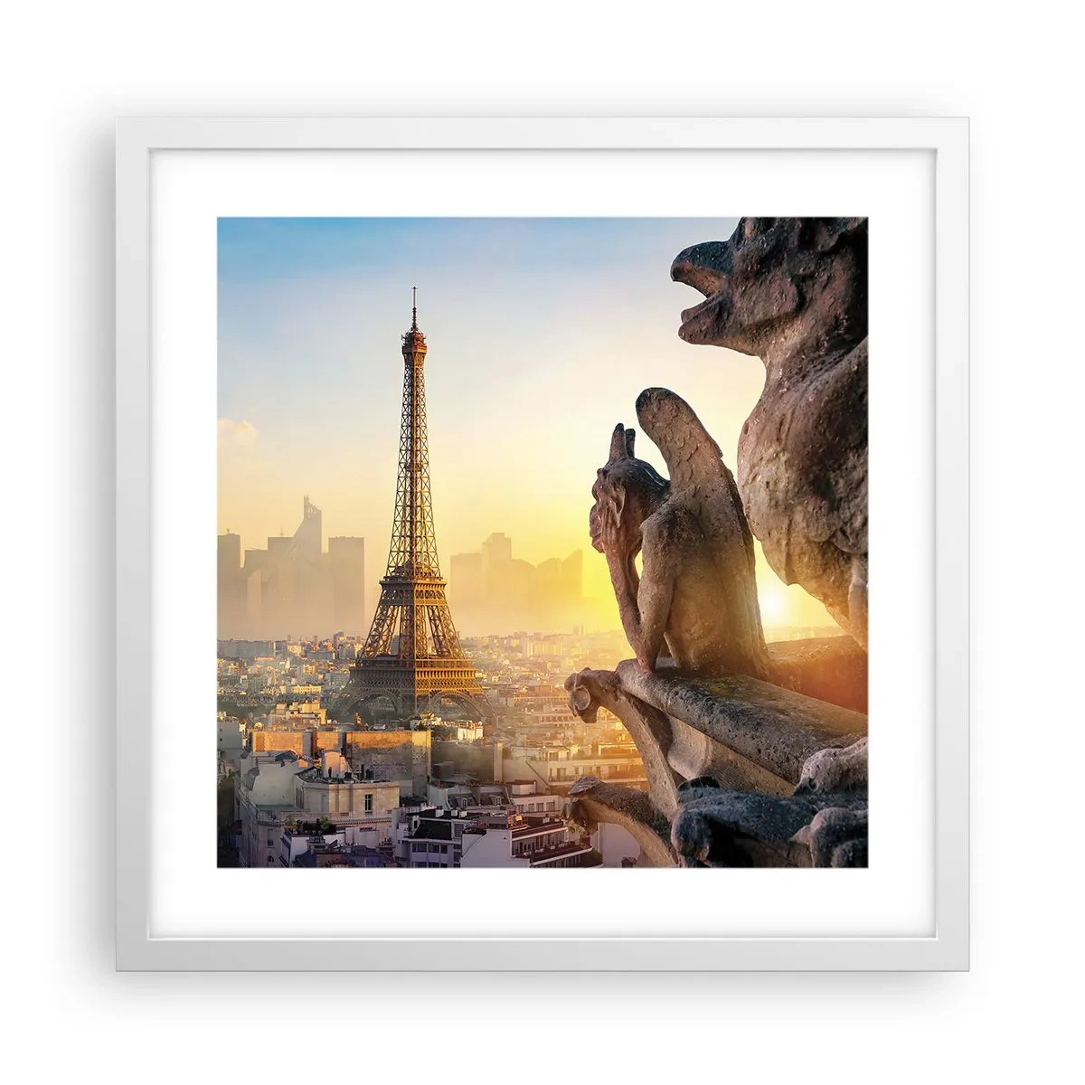 Poster în ramă albă - S-au schimbat multe... - 40x40 cm