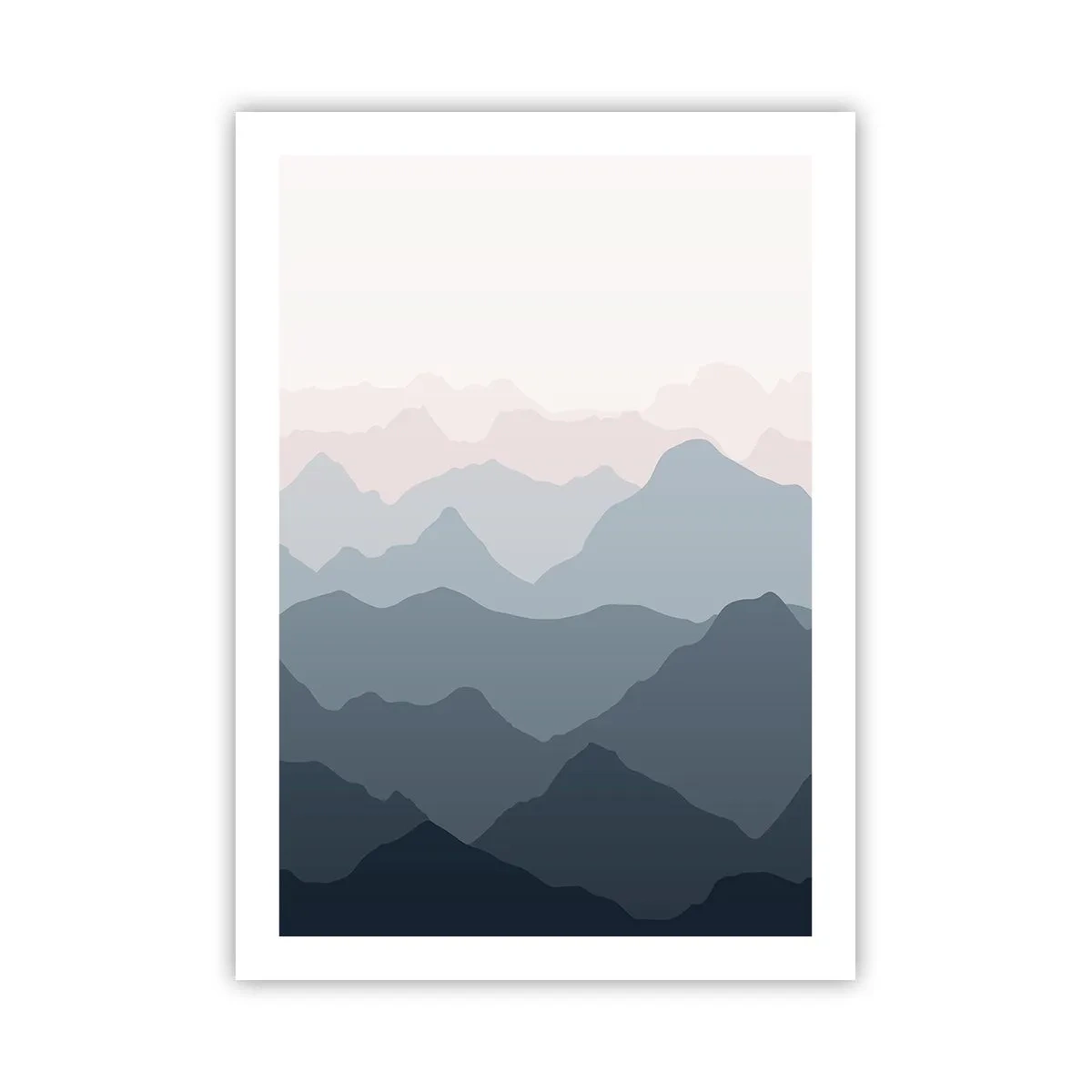 Poster - Valuri de munți - 50x70 cm
