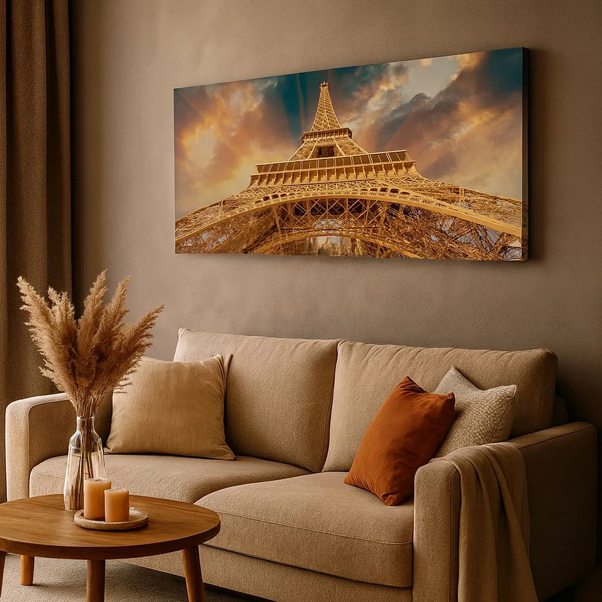 Tablou pe pânză - Cum a ajuns omenirea la cer - 100x40 cm