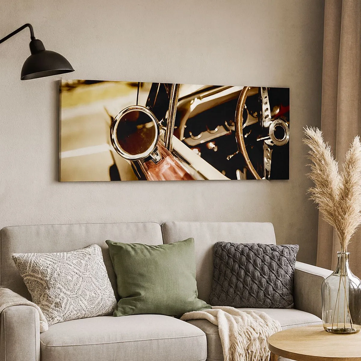 Tablou pe pânză - O mașină cu suflet - 100x40 cm