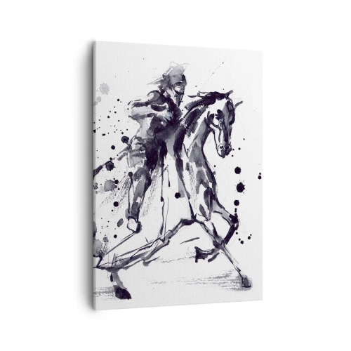 Tablou pe pânză - Cavalerul negru - 50x70 cm