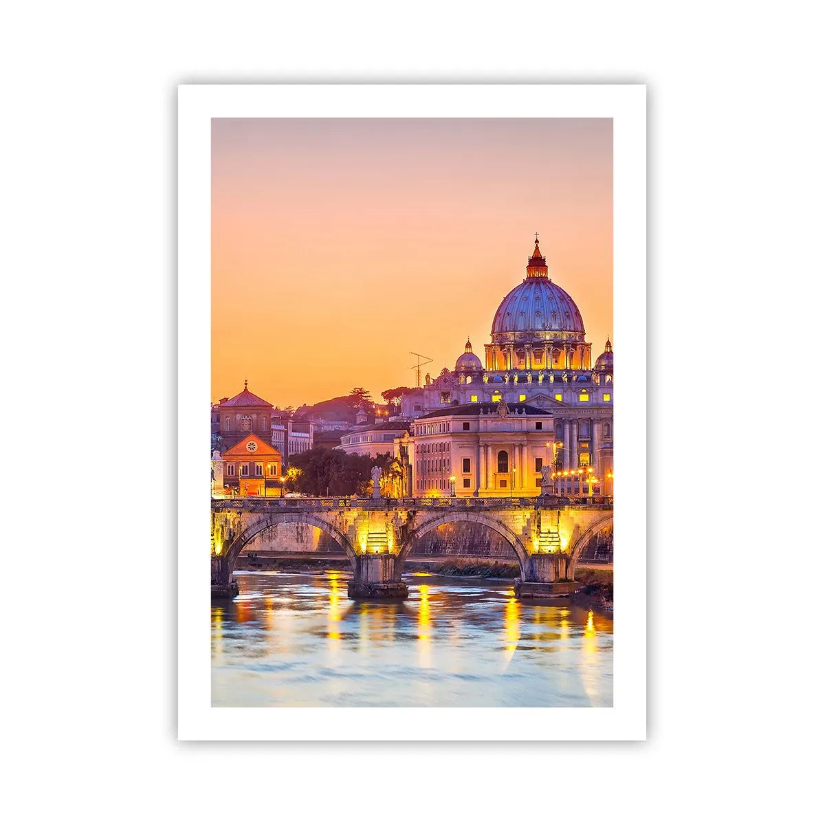 Poster - Amurg deasupra Orașului Etern - 50x70 cm