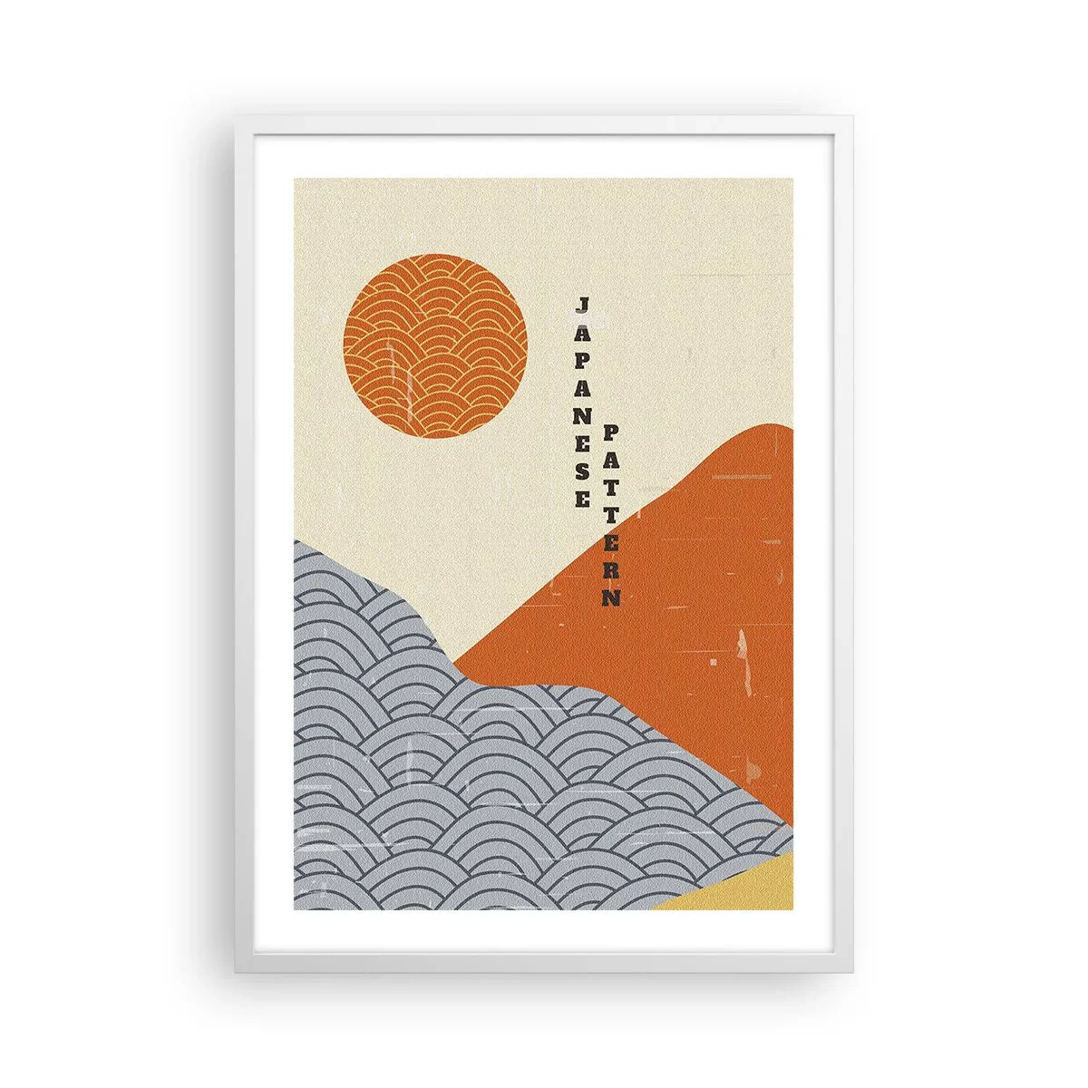 Poster în ramă albă - În stil japonez - 50x70 cm
