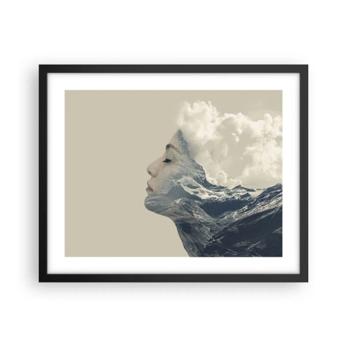 Poster în ramă neagră - Frumusețea elementelor - 50x40 cm