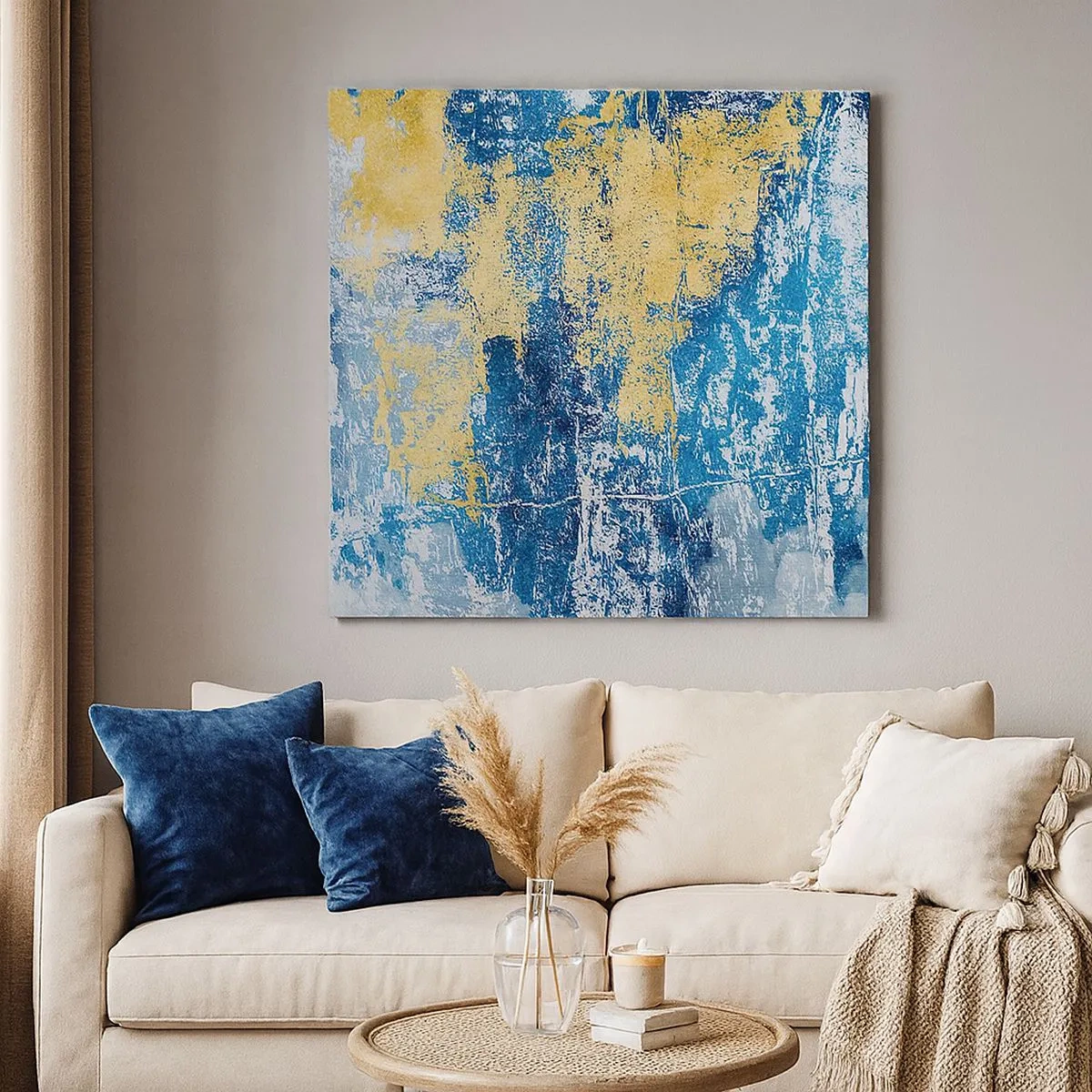 Tablou pe pânză - Abstracție de vreme - 30x30 cm