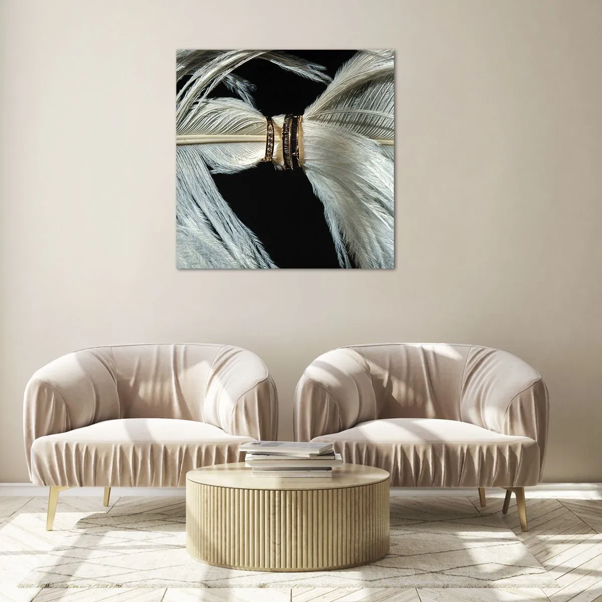 Tablou pe sticlă - ...și nu te voi părăsi.. - 50x50 cm