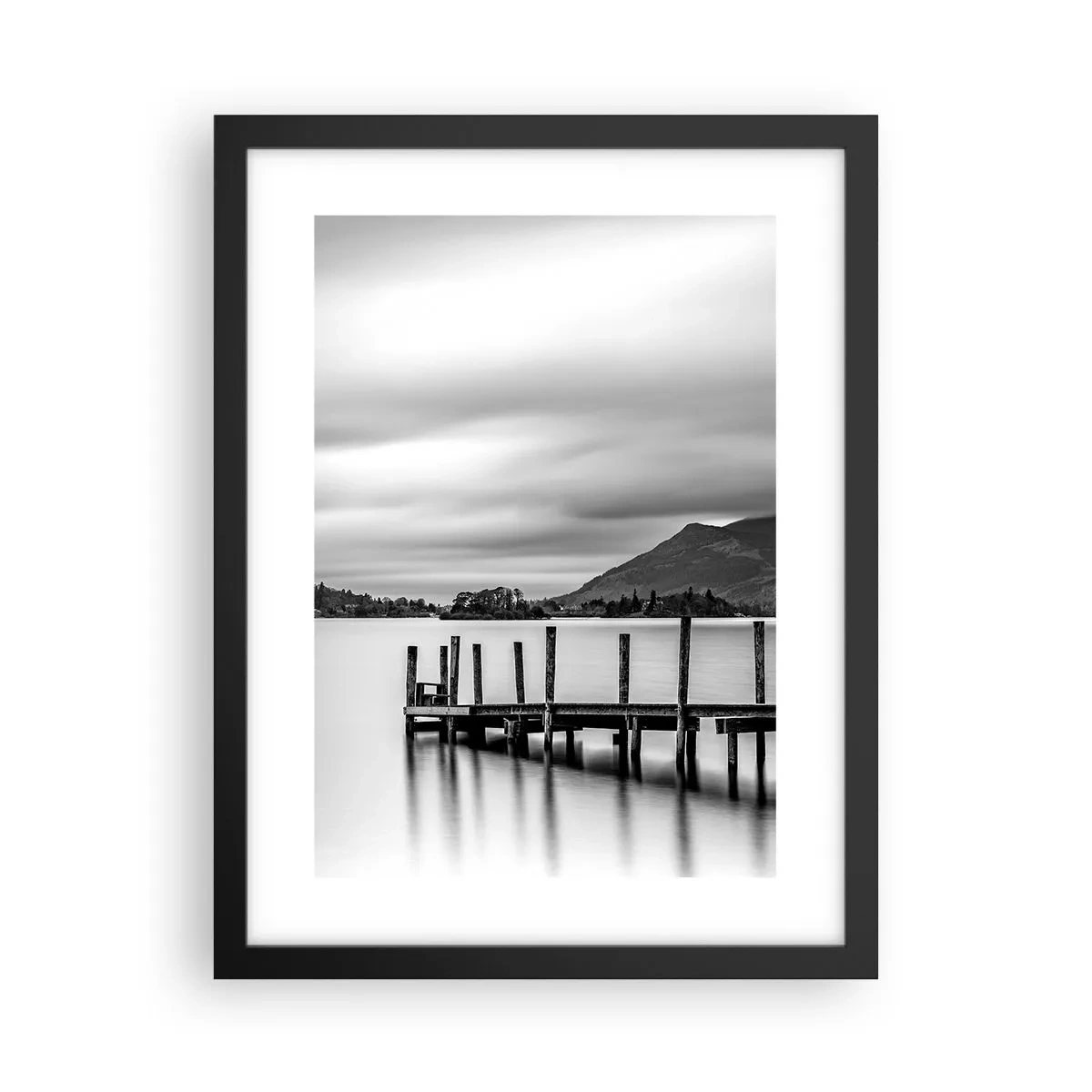 Poster în ramă neagră - Blândețe și putere - 30x40 cm