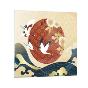 Tablou pe sticlă - O fabulă japoneză - 30x30 cm