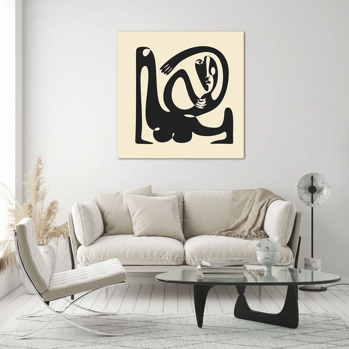 Tablou pe sticlă - Aproape Picasso - 70x70 cm