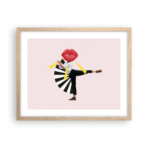 Poster în ramă de stejar deschis - Artă pop suprarealistă - 50x40 cm