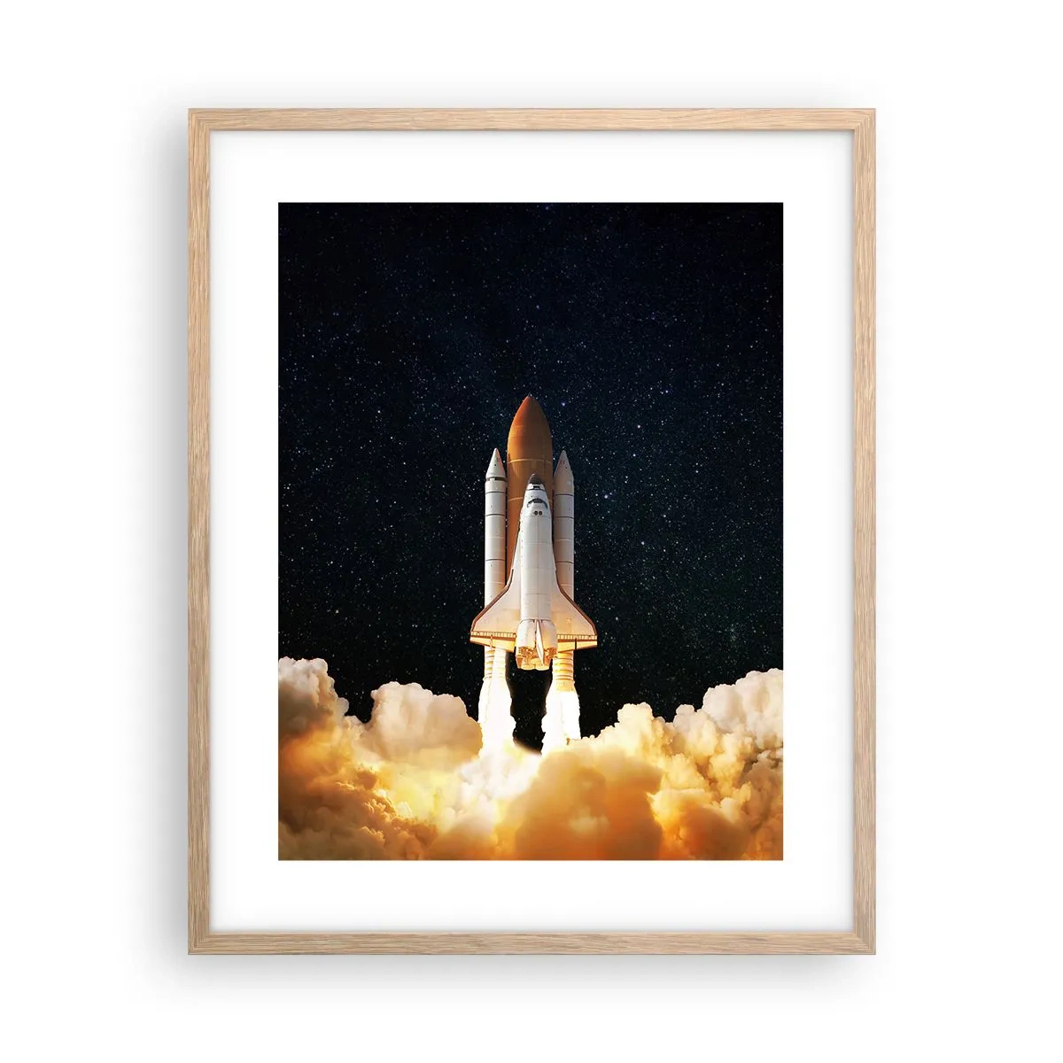 Poster în ramă de stejar deschis - Ad astra! - 40x50 cm