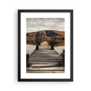 Poster în ramă neagră - Peisaj în tăcere - 30x40 cm