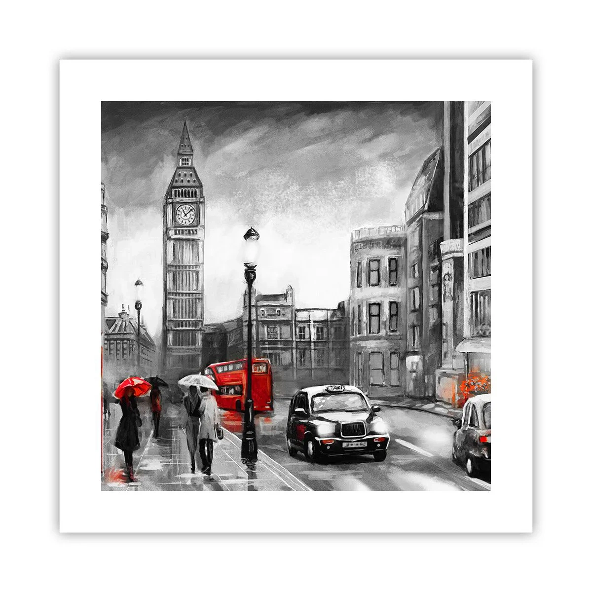 Poster - Nu este deloc un oraș gri - 40x40 cm