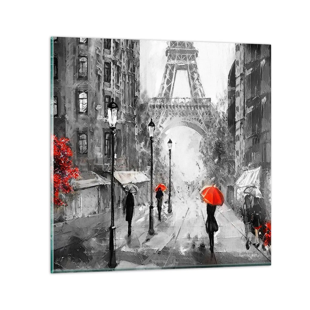 Tablou pe sticlă - Toate drumurile duc la el - 40x40 cm